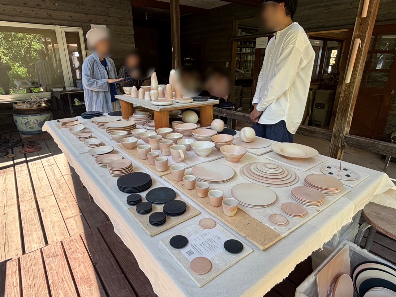 陶釉舎　陶器市　作品展示